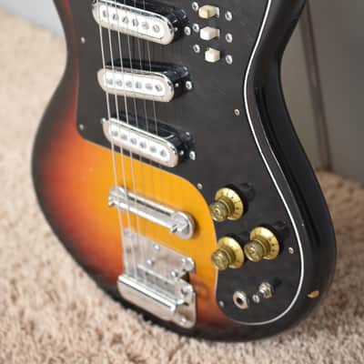 Teisco Norma EG413-3T 1960s - Sunburst - 3 pickups - MIJ image 3