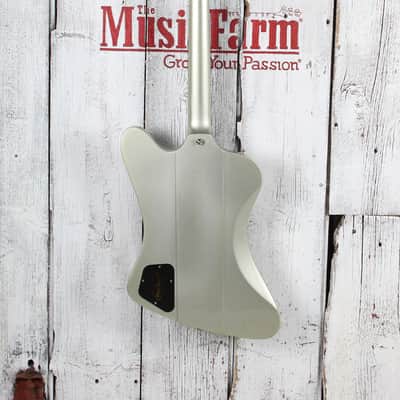 Epiphone 1963 Firebird Electric Guitar Silver Mist with Hardshell Case image 7