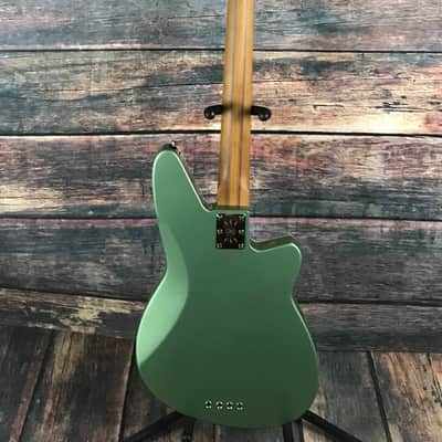 Reverend Left Handed Mercalli 4 Electric Bass - Metallic Alpine image 5