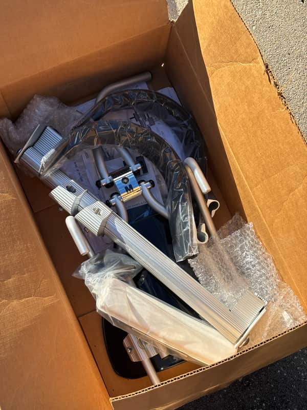 Randall May Contour Hinge Tenor Carrier – New Open Box w/ Rod Attachment & Hardware image 1