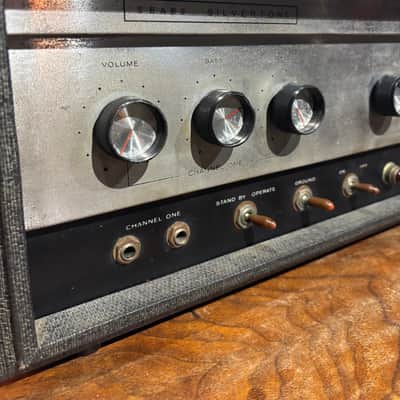 Silvertone Model 1483 23-Watt Bass / Guitar Head 1965 - Gray image 6
