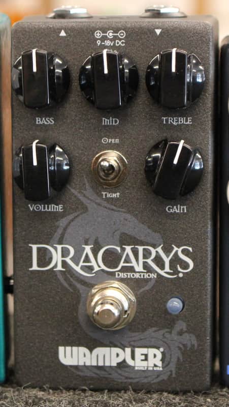 Wampler Dracarys Distortion Guitar Effects Pedal Grey image 1