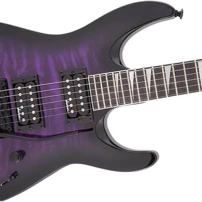 Jackson Dinky Arch Top JS32Q DKA - Transparent Purple Burst image 7