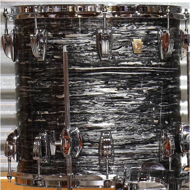 Ludwig Classic Maple Vintage Black Oyster 14x14 Floor Tom image 1