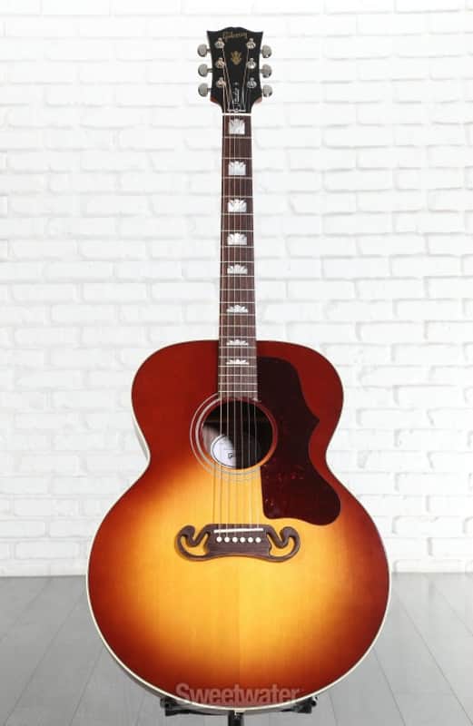 Gibson Acoustic SJ-200 Studio Rosewood Acoustic-electric Guitar - Rosewood Burst with Gloss Top (SJ200SDRBd1)