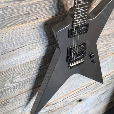 Dean USA Flat Top Floyd Electric Guitar - Metallic Pewter image 5