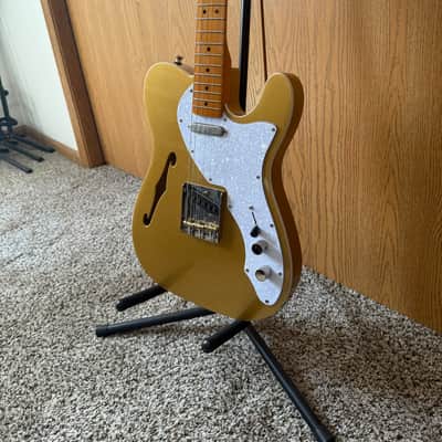 Squier Classic Vibe '60s Telecaster Thinline 2022 - Aztec Gold with hard case image 2