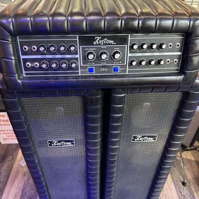 Vintage Kustom Tuk n' Roll PA 150 Head & Matching Speaker Towers image 3