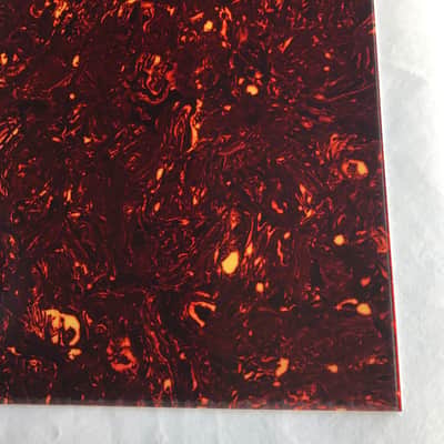 Celluloid 4-Ply Guitar Bass Body Blank Pickguard Sheet Light Brown Tortoise image 2