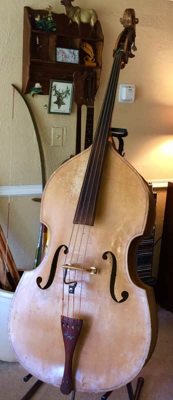 1940 Kay Bass Fiddle, Orchestra Model 100B, Scotch Blonde Natural image 1