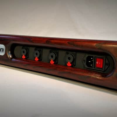 Jamboard Pro Deluxe Large - 16 x 32 - Oak Frame w/ Black Cherry Stain - Professional Pedalboard image 7