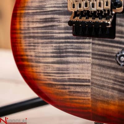 PRS SE Custom 24 Floyd Charcoal Cherry Burst image 13
