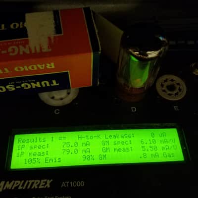 Tung-Sol ONE (1) 5881 tNOS AT1000 TESTED Vacuum Tube Brown Base 6L6WGB rugged 6L6 Beam Power Tetrode 1954-1963 image 3