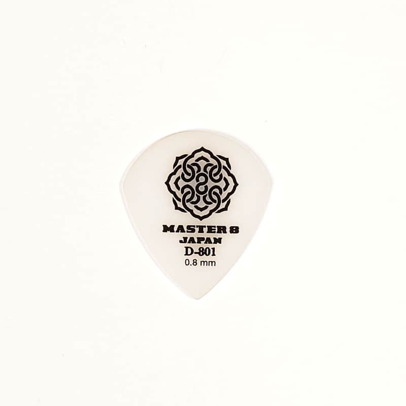 Master 8 Japan D-801 Duracon Standard Jazz Guitar Picks Thin 0.8mm 6-Pack image 1
