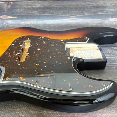 2010-12 Fender Japan JB-62US Jazz Bass Body Alder Sunburst Made in Japan image 3