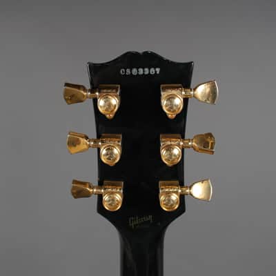 2006 Gibson Les Paul Custom Black Beauty Left Handed *Headstock Repair* image 4