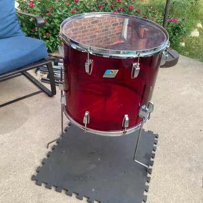 1970s Ludwig Vistalite 18x20" Floor Tom with Single-Color Finish