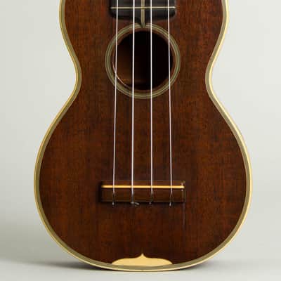 C. F. Martin Style 3 Soprano Ukulele, c. 1939, original black chipboard case. image 3