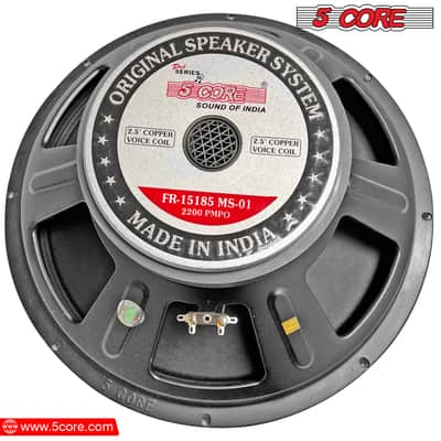 5 Core 15 inch Subwoofer with PA DJ Speaker 250W RMS, 2500W PMPO, 2.5" Voice Coil Bild 7