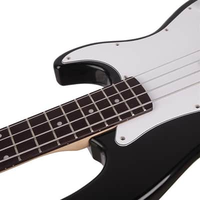 Glarry GP Electric Bass Guitar Set Black image 6