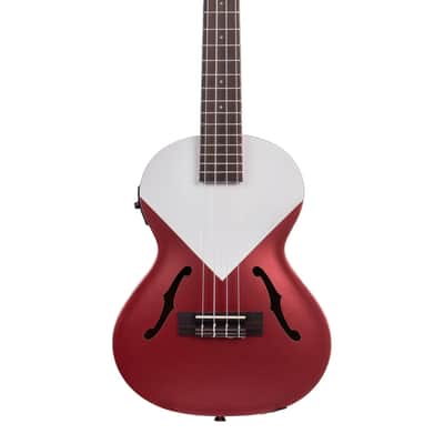 Kala KA-JTE Archtop Acoustic-Electric Tenor Ukulele, Chicago Red image 2