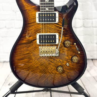 PRS Custom 24 Piezo 10-Top Black Gold Burst 2024 image 2