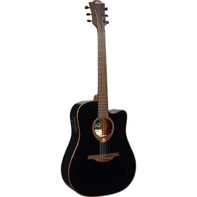 Lag Tramontane T118-DCE | Dreadnought Cutaway Acoustic-Electric, Black. New with Full Warranty! image 2