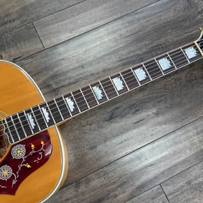 Gibson J-200 Artist Jumbo Acoustic Guitar (Early 1970's) - Natural image 10