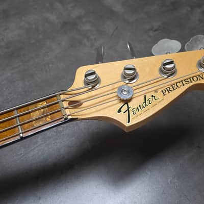 1973 Fender Precision Bass Sunburst Vintage American 70s P-Bass with custom Jazz Bass block inlay neck USA 4-String image 8