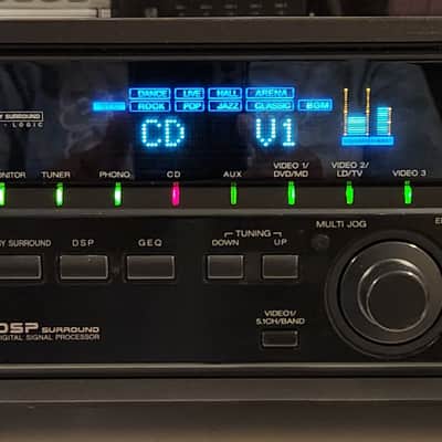 Aiwa Aiwa AV-D55 Stereo Audio Video Receiver 90s - Black image 1