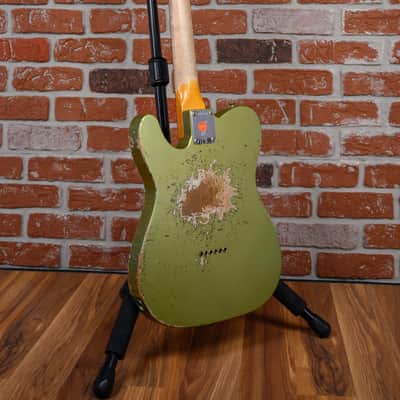 Fender Custom Shop S6 1966 Telecaster Heavy Relic #40 Summer Event Special Run in Super Aged Sage Green Metallic finish made in 2026 w/OHSC image 6