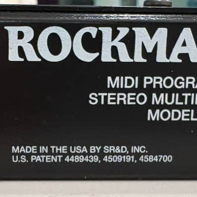 Vintage SR&D Rockman XPR 100 Midi Programmable Stereo Multi-Processor BUNDLE w/ Original MIDI Pedal Board & Original Manual – 100% Operational image 8