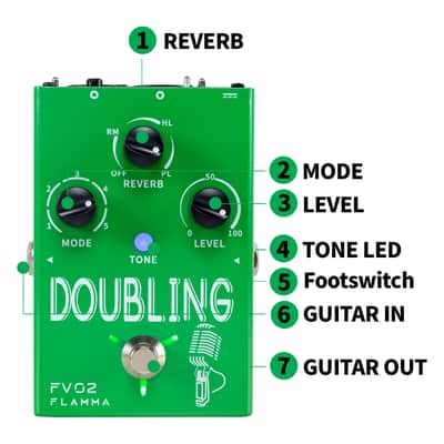 FLAMMA FV02 Vocal Doubling Effects Processor Support 48V Phantom Power,price include the import duty to US buyer image 8