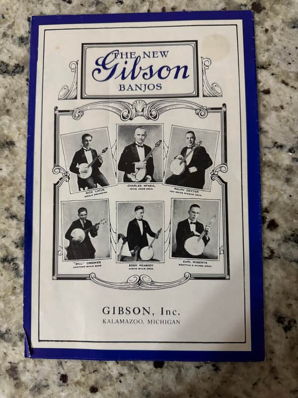 Gibson 1919 Banjo Catalog Reprint 1976 Mastertone Master Tone GB TB-1 Cello CB MB-3 4 image 1