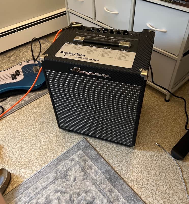 Ampeg RB-110 Rocket Bass 50-Watt 1x10" Bass Combo 2021 - Present - Blue Check image 1