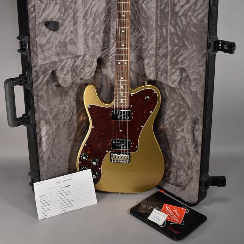 2023 Fender Mod Shop Telecaster Left-Handed | Mystic Aztec Gold Finish