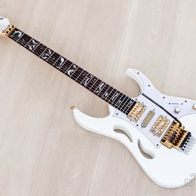 2020 Ibanez Steve Vai signature PIA3761 Paradise In Art Stallion White w/ Case, Tags image 13