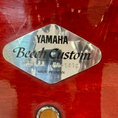 Yamaha Beech Custom Late 1990s - Apple Red image 9