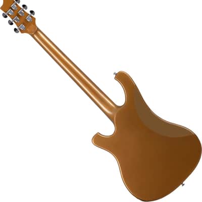 Schecter Stargazer-6 Vibrato guitar in Metallic Gold image 2