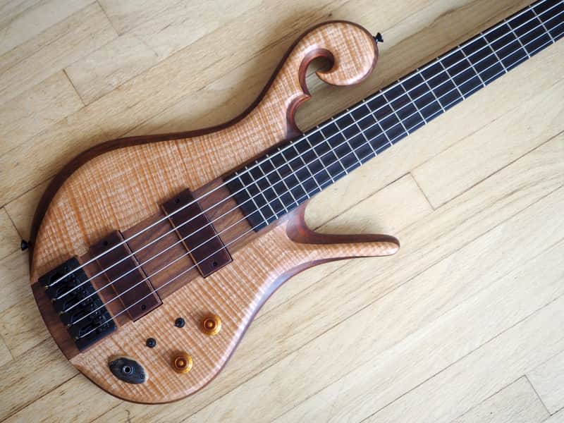 2015 Carl Thompson Custom 5 String Electric Bass Guitar Scroll Les Claypool image 1