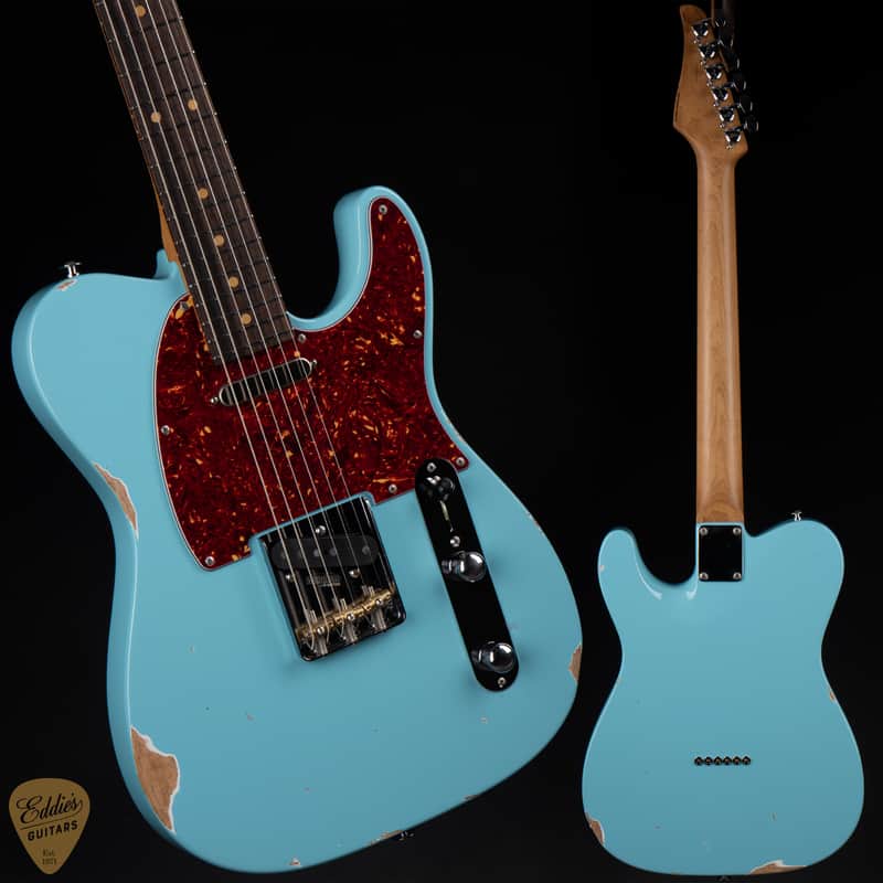 2024 - Suhr Eddie's Guitars Exclusive Roasted Classic T Antique - Daphne Blue image 1