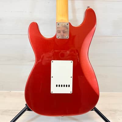 Brunswick S-Type Electric Guitar Metallic Red w/ Gig Bag – Strat Style Player image 14