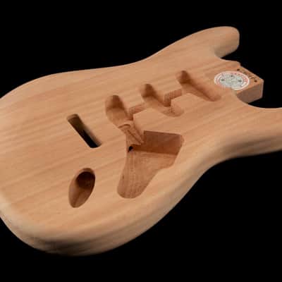Tone Ninja Strat Body, Mahogany, Two Piece SSS Unfinished image 1