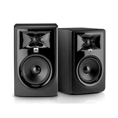 JBL 306P MkII Powered 2-Way Studio Monitor Pair Bundle Isolation Pads and Cable image 9