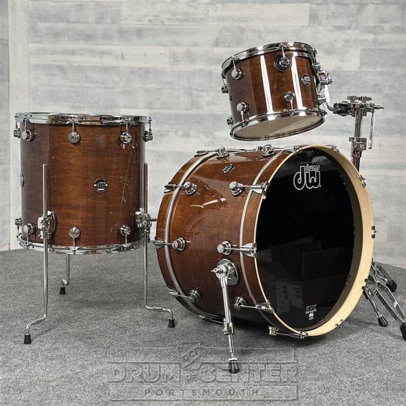 DW Performance 3pc Drum Set 22/12/16 Walnut Lacquer - DCP Exclusive! image 1