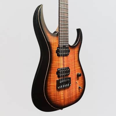 Schecter USA Custom Shop Sunset Extreme Exotic 6 Flamed Koa Electric Guitar - Tabacco Sunburst image 2