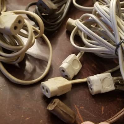 Bell & Howell ME Power Cord for 285 Filmosound Amp electric cable supply wire Original vintage 1950s - Black image 4