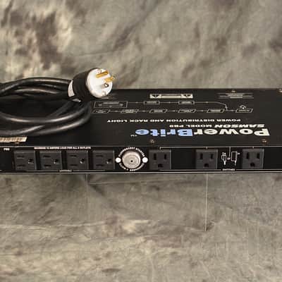 Samson  PB9 Power Brite Distribution Conditioner Single Space Rack Rider w Pull Out Light image 5
