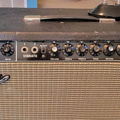 Fender Super Reverb 2-Channel 40-Watt 4x10" Guitar Combo 1963 - 1967 - Black Panel image 2