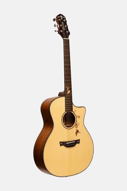 Crafter TB G-MAHO CE Anniversary MAHO Series Grand Auditorium Cutaway Twinbirds Inlay Design Solid Spruce Top Mahogany Neck 6-String Acoustic-Electric Guitar w/Gig Bag image 1